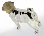 Собака породы Мопс из серебра ST247