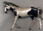 Лошадь большая серебро с эмалью ST432-1
