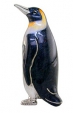 Пингвин большой серебро с эмалью ST154-2