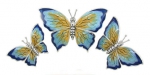 Бабочки серебро с эмалью ST229