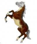 Лошадь серебро с эмалью ST233-1