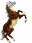 Лошадь серебро с эмалью ST233-2