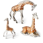 Статуэтки Три жирафа серебро ST868