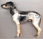 Статуэтка Собака серебро ST445