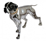 Статуэтки Собака породы Поинтер серебро с эмалью ST115