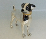 Статуэтка Собака породы Терьер серебро ST138