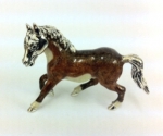 Лошадь малая серебро с эмалью ST110-2