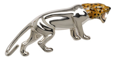 Серебряная статуэтка леопарда
